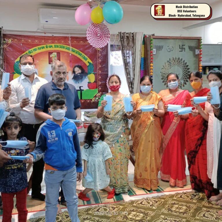 Gurmeet Ram Rahim Free Mask Distribution Drive